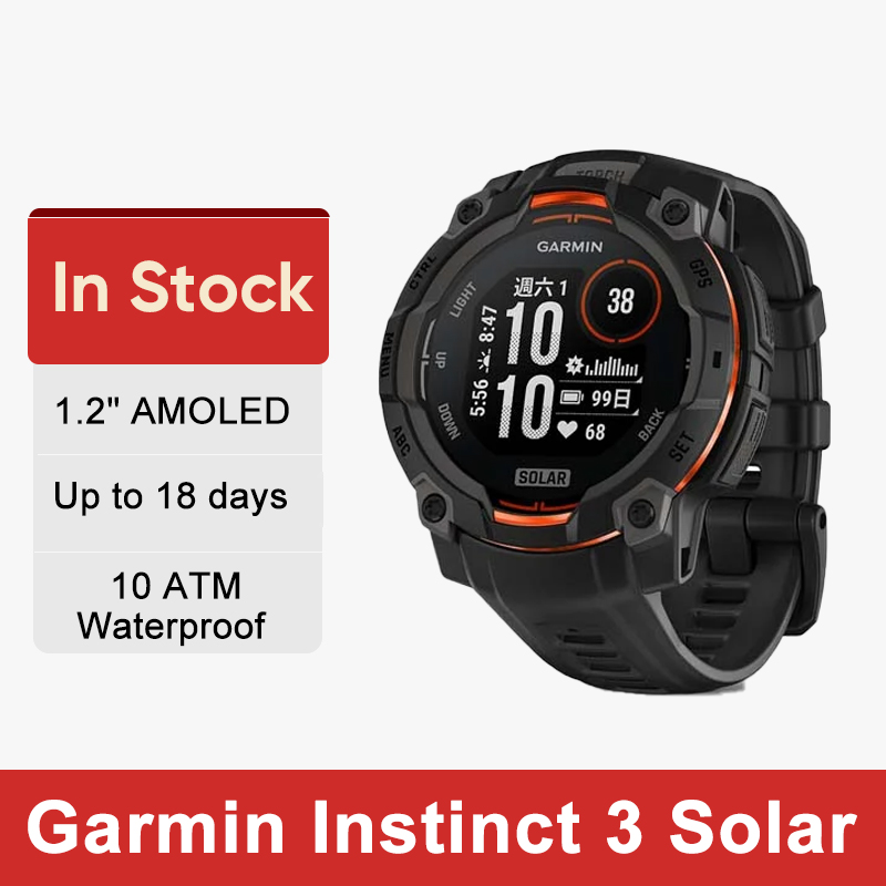 Health Wellness Activities - Garmin Instinct 3 Solar: Tela AMOLED