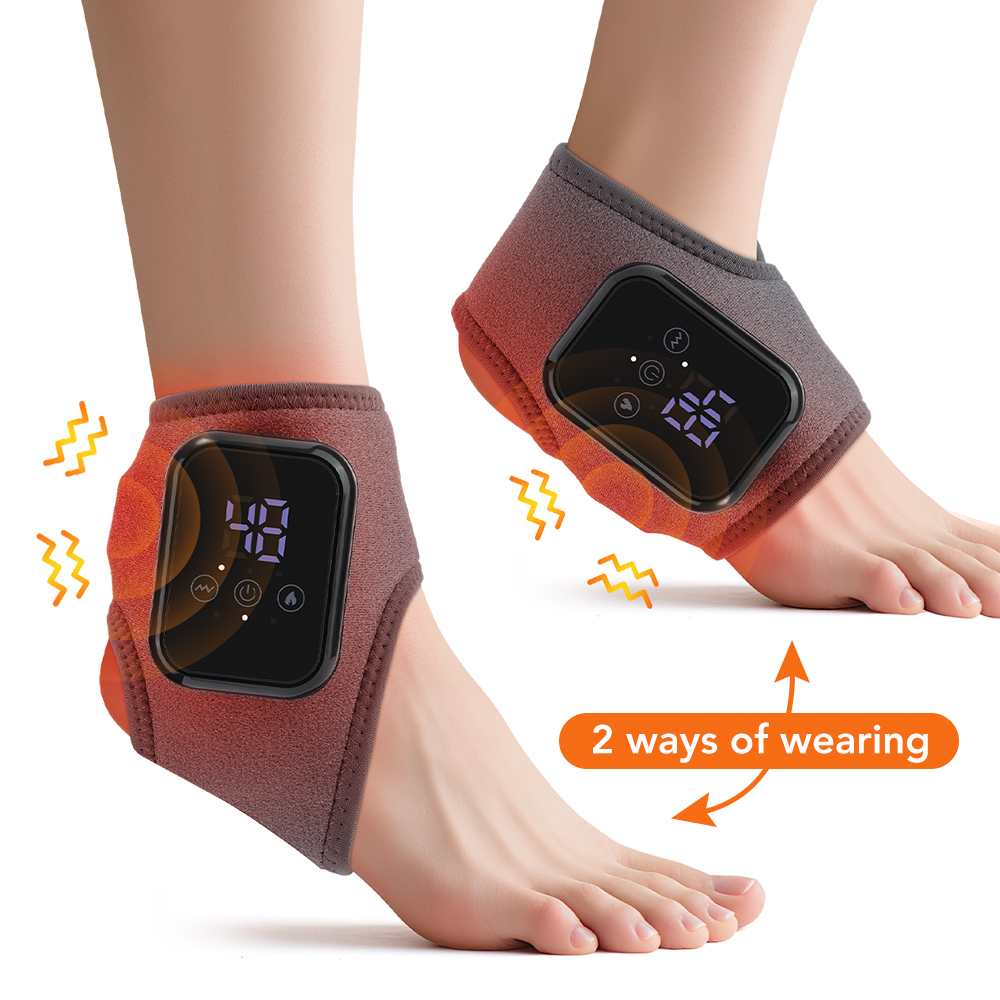 Ankle Brace Support - Tornozelo elétrico cinta pé massageador de