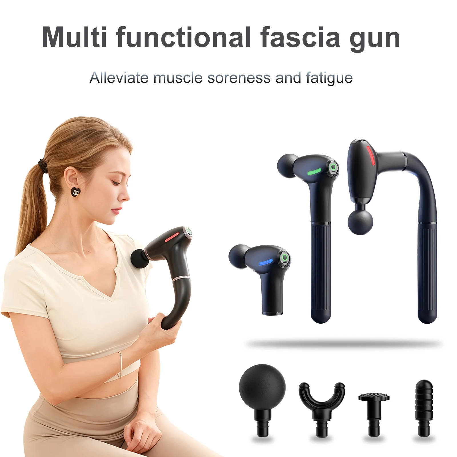 Massage Gun Deep Tissue - Pistola de fáscia funcional mulit com