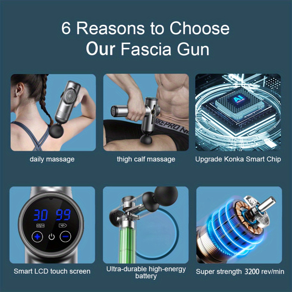 Pistola de massagem de 99 níve - Massage Gun Deep Tissue avaliação e preço